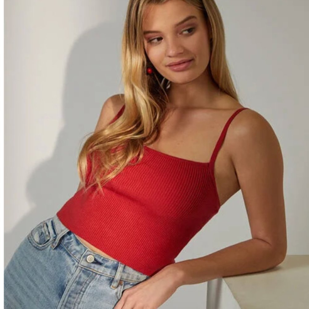 Lottie Moss Lace Up Back Tank Top